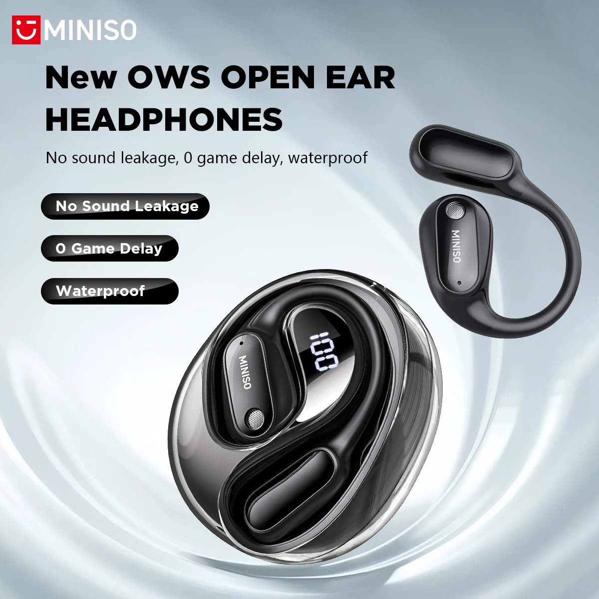 Earphones - MINISO MS190 หูฟังแปลภาษาด้วยเสียง AI แบบเรียลไทม์ รองรับ