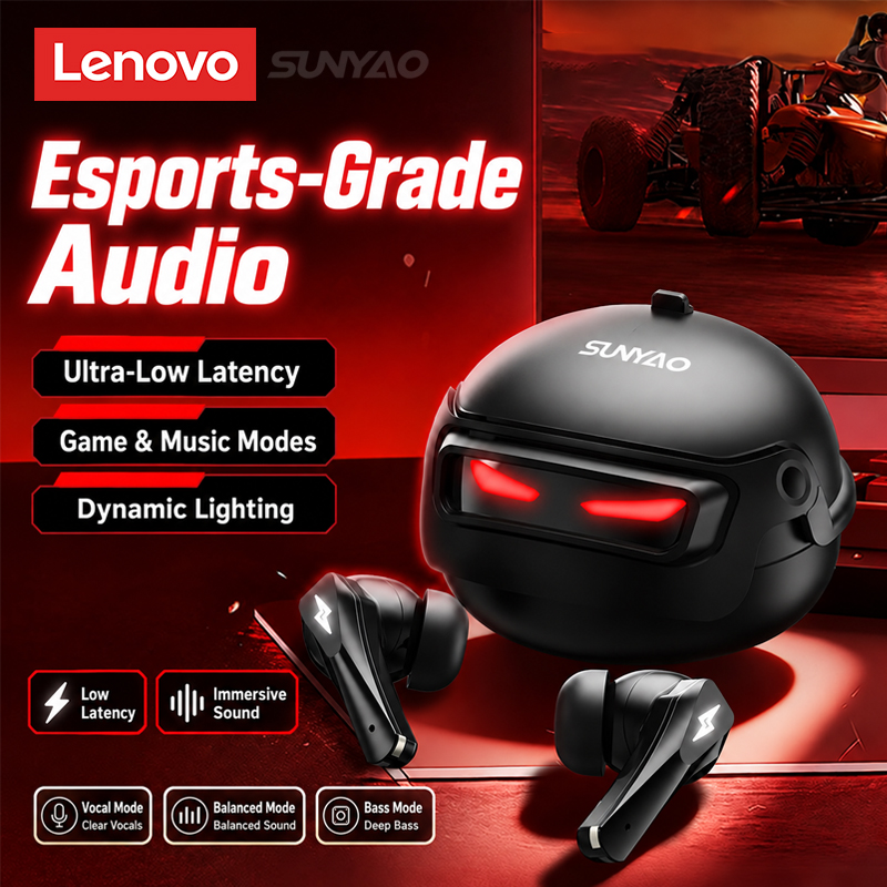 Earphones - เลือกหูฟังเกมมิ่ง Lenovo GT101 ไร้สาย Bluetooth 6.0