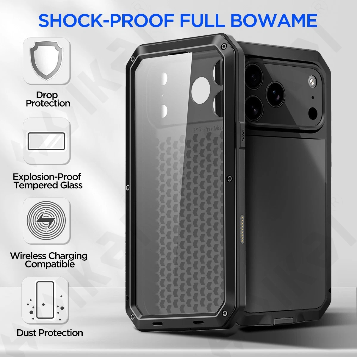 เคสสำหรับ iPhone 18 17 16 15 1 - Heavy Duty 360 Full Body Protective Case บทวิจารณ์และราคา